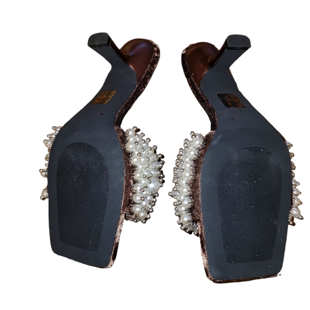 Free People JEFFREY CAMPBELL Portia Pearl Heels Size 9 - Picture 4 of 7